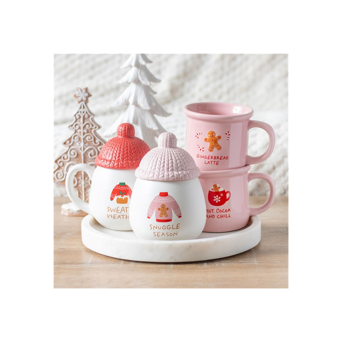 Pink Hot Cocoa and Chill Mug - The Gift Cabin UK