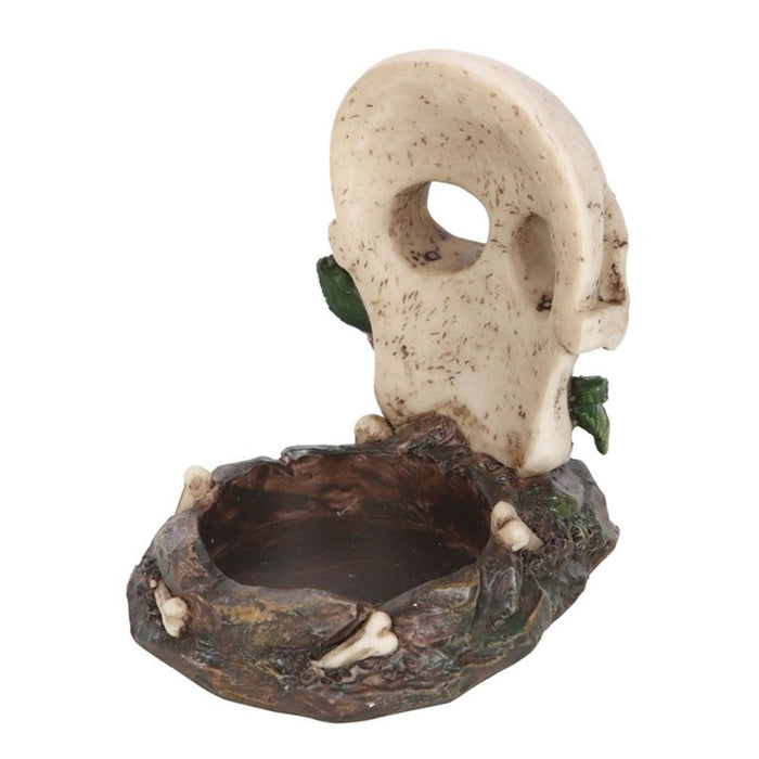 Skull Rose Tealight Holder - The Gift Cabin UK