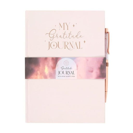 Gratitude Journal with Rose Quartz Pen - The Gift Cabin UK