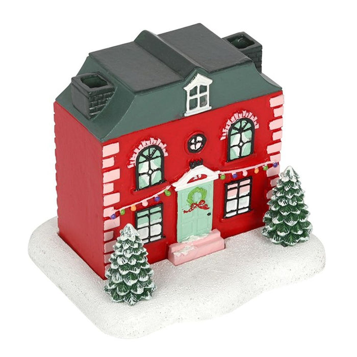 Christmas House Incense Cone Burner - The Gift Cabin UK