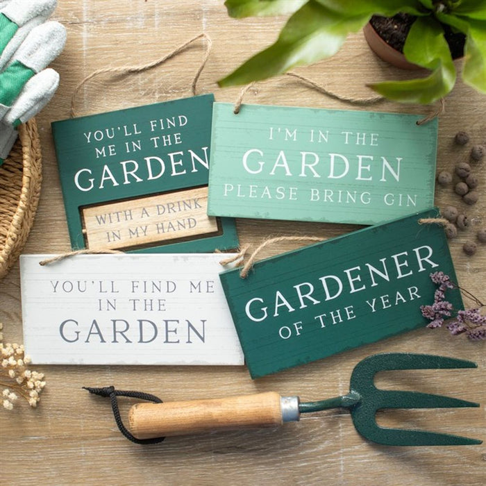 Gardener of the Year Hanging Sign - The Gift Cabin UK