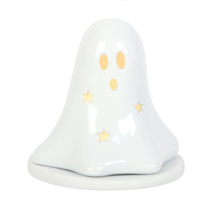 Ceramic Ghost Tealight and Incense Cone Holder - The Gift Cabin UK