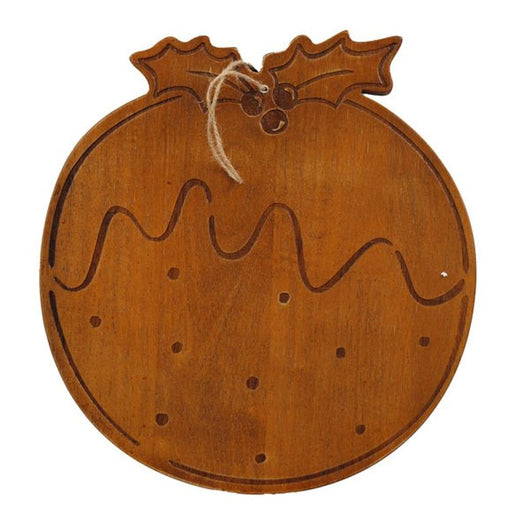 30cm Christmas Pudding Chopping Board - The Gift Cabin UK