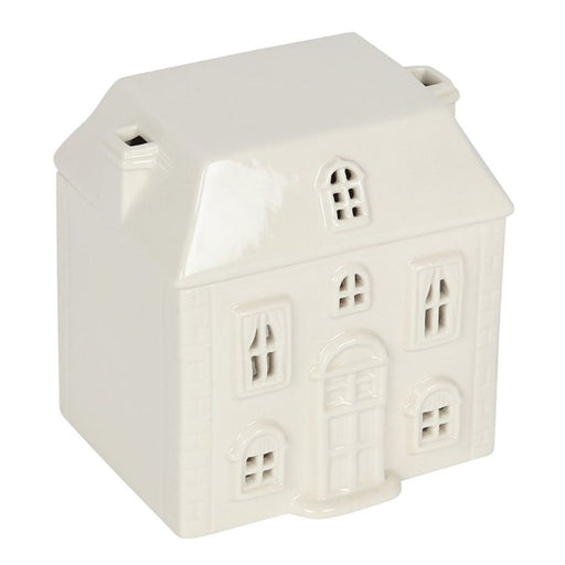 White Ceramic House Oil Burner - The Gift Cabin UK