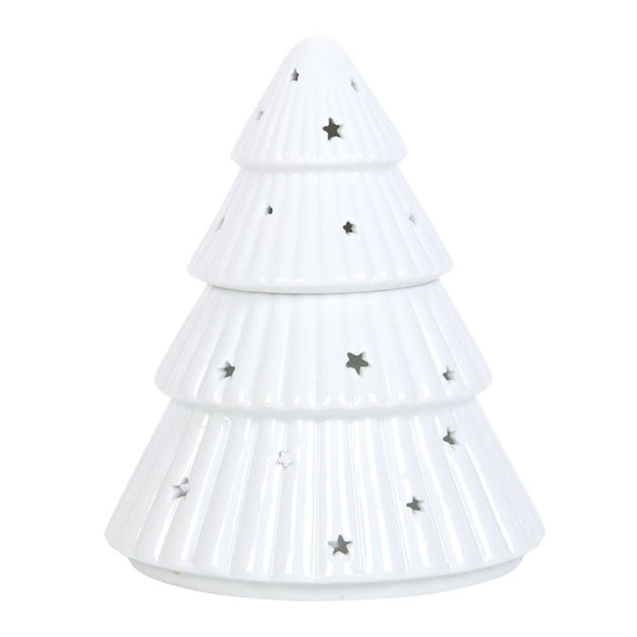 White Christmas Tree Oil Burner - The Gift Cabin UK