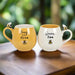 Bee Happy King and Queen Couples Mug Set - The Gift Cabin UK