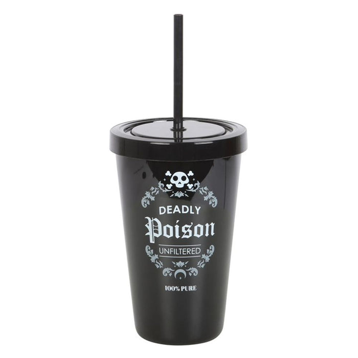 Deadly Poison Plastic Tumbler with Straw - The Gift Cabin UK