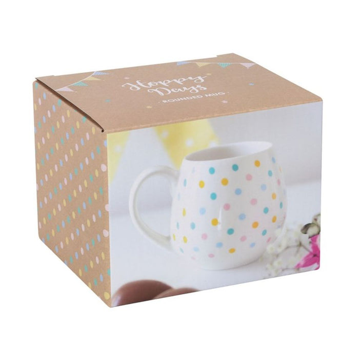 Spotted Rounded Mug - The Gift Cabin UK