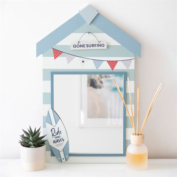 Beach Hut Wall Mirror - The Gift Cabin UK