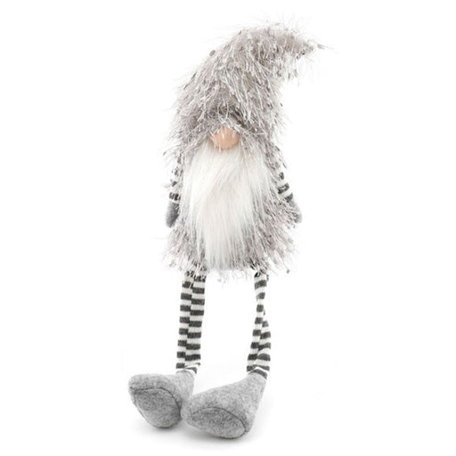 Grey Plush Santa Gonk with Dangly Legs - The Gift Cabin UK