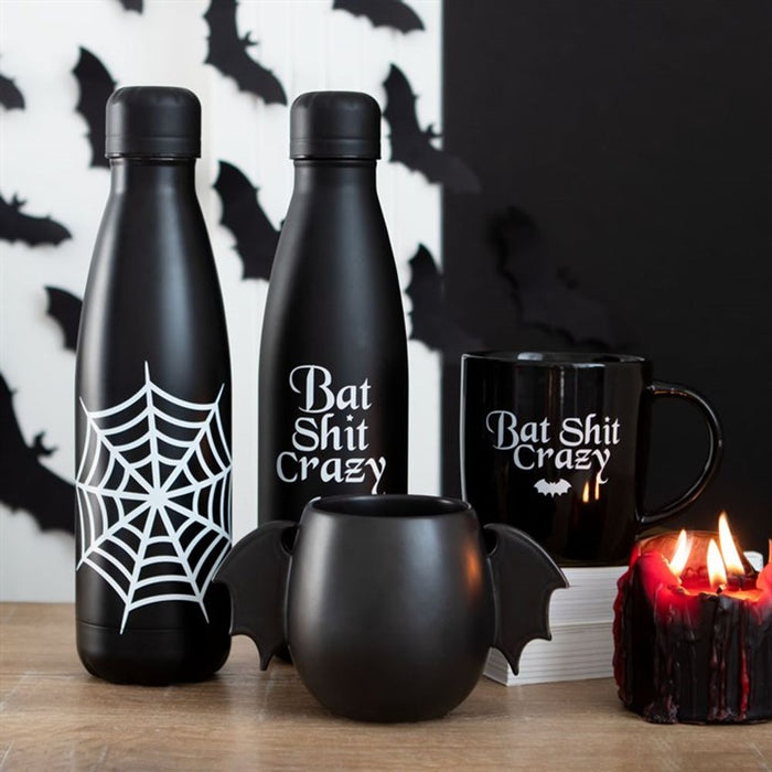 Bat Shit Crazy Metal Water Bottle - The Gift Cabin UK