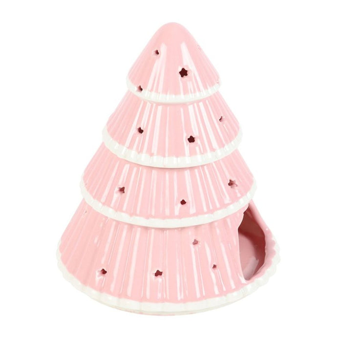 Pink Christmas Tree Oil Burner - The Gift Cabin UK