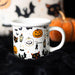 Spooky Cat and Pumpkin Print Mug - The Gift Cabin UK