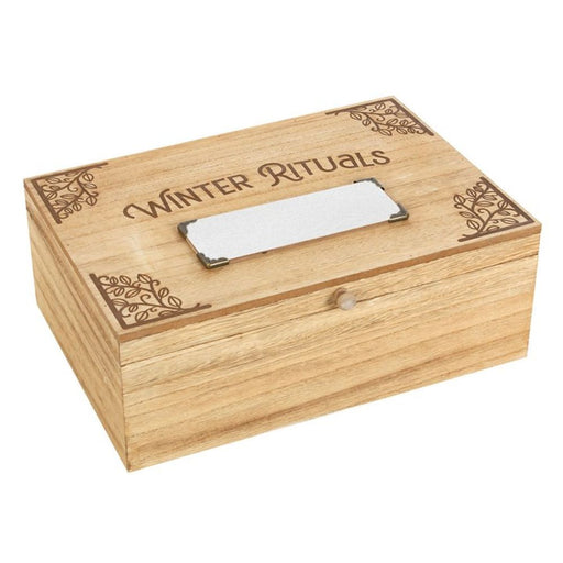 30cm Wooden Winter Rituals Box - The Gift Cabin UK