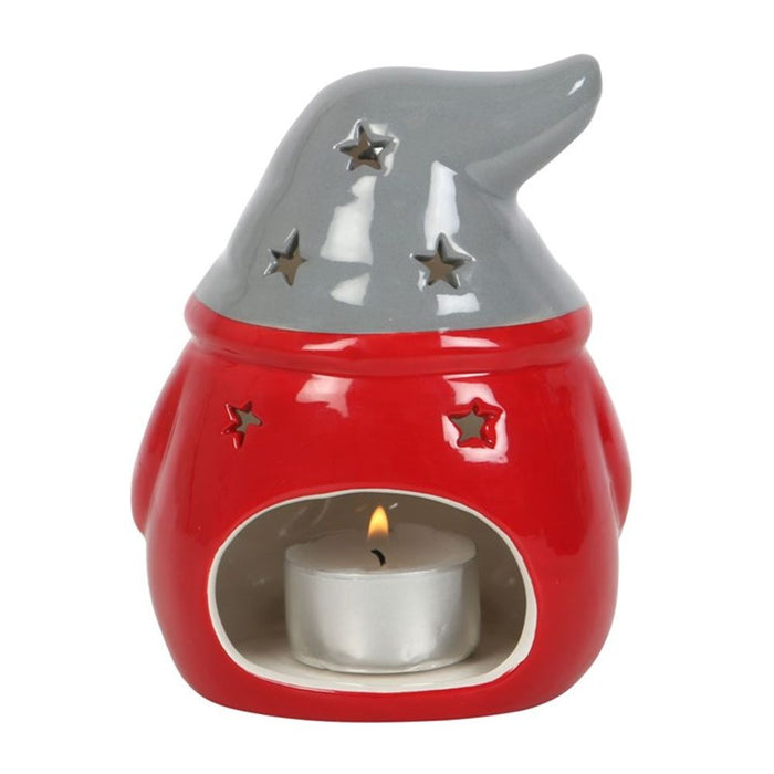 Red and Grey Gonk Tealight Holder - The Gift Cabin UK