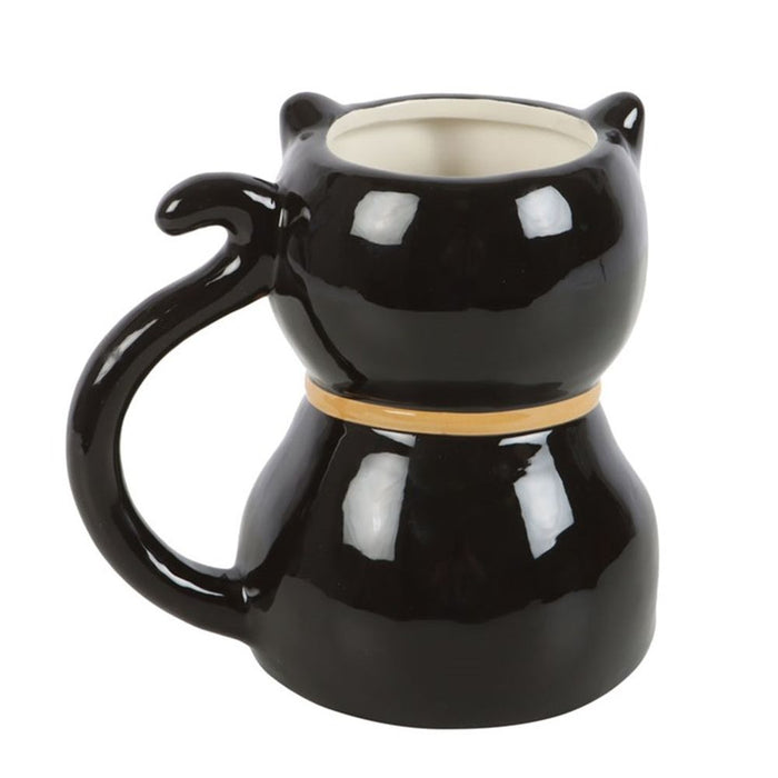 Spooky Black Cat Shaped Mug - The Gift Cabin UK