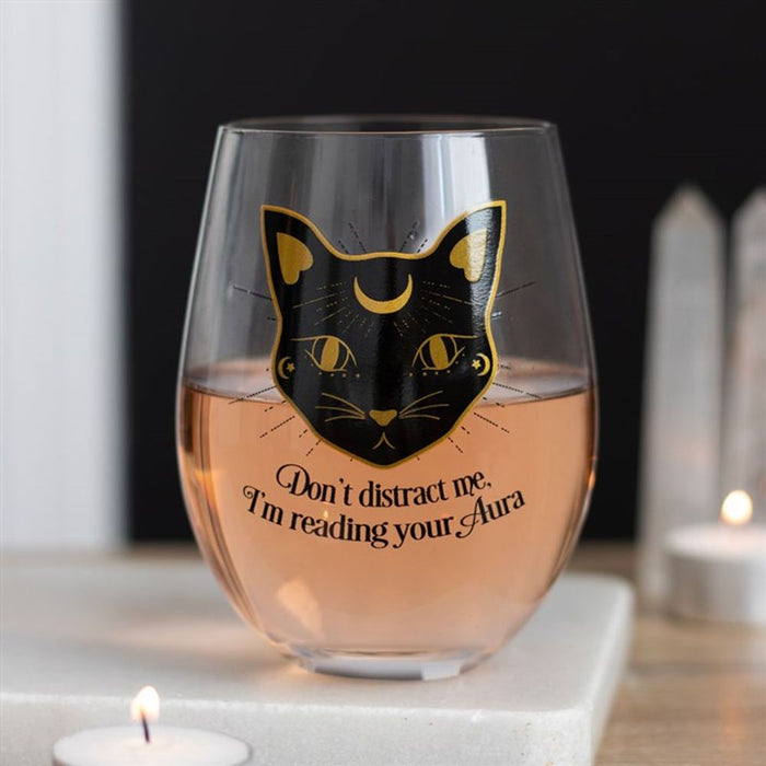 Reading Your Aura Stemless Wine Glass - The Gift Cabin UK