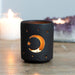 Small Black Mystical Moon Cut Out Tealight Holder - The Gift Cabin UK