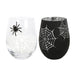 Set of 2 Spider and Web Stemless Wine Glasses - The Gift Cabin UK