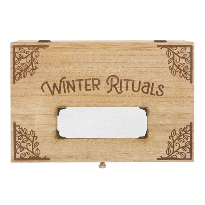 30cm Wooden Winter Rituals Box - The Gift Cabin UK