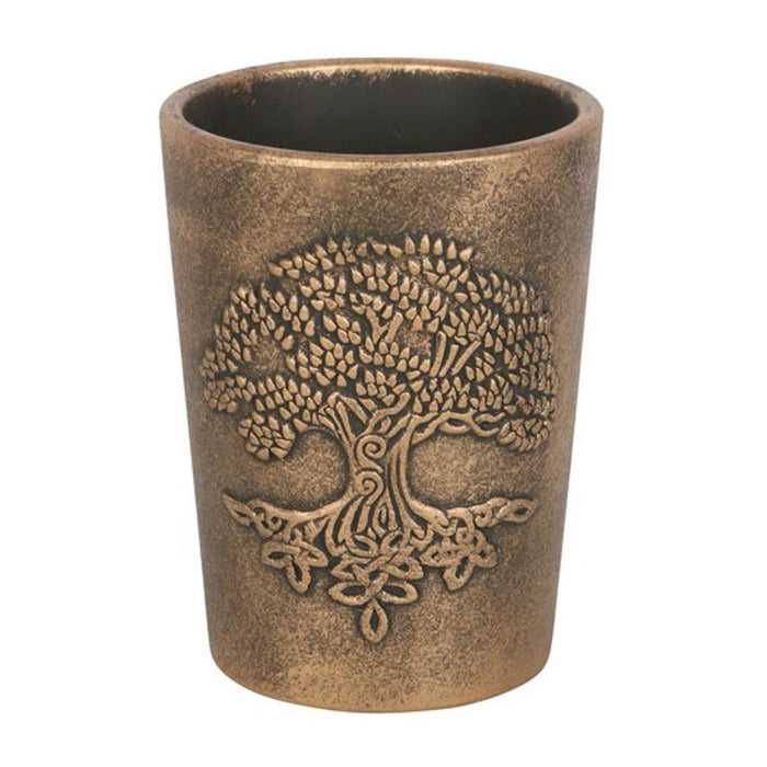 Tree of Life Bronze Terracotta Plant Pot by Lisa Parker - The Gift Cabin UK