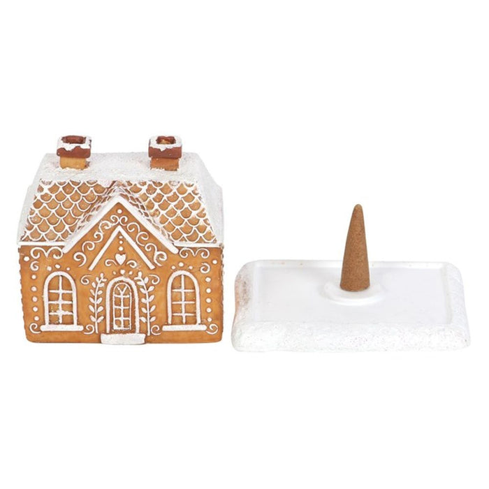 Gingerbread House Incense Cone Burner - The Gift Cabin UK