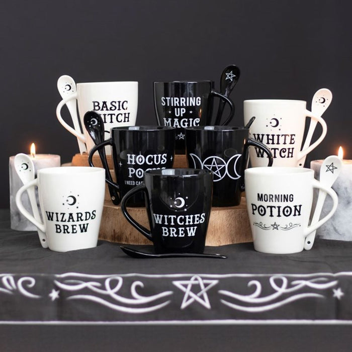 Basic Witch Mug and Spoon Set - The Gift Cabin UK