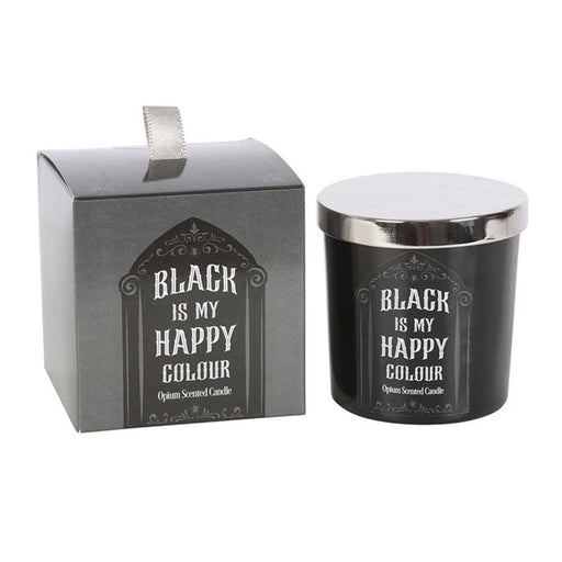 Black is My Happy Colour Opium Candle - The Gift Cabin UK