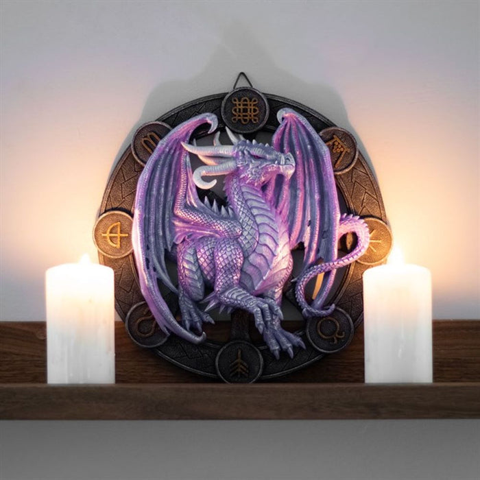 Samhain Dragon Resin Wall Plaque by Anne Stokes - The Gift Cabin UK