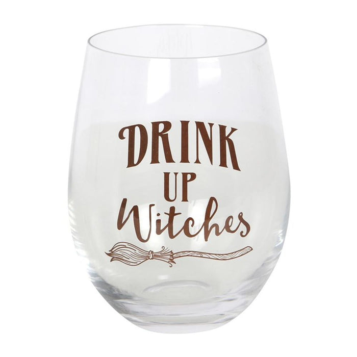 Drink Up Witches Stemless Glass - The Gift Cabin UK