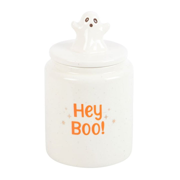 Hey Boo Ghost Storage Jar - The Gift Cabin UK