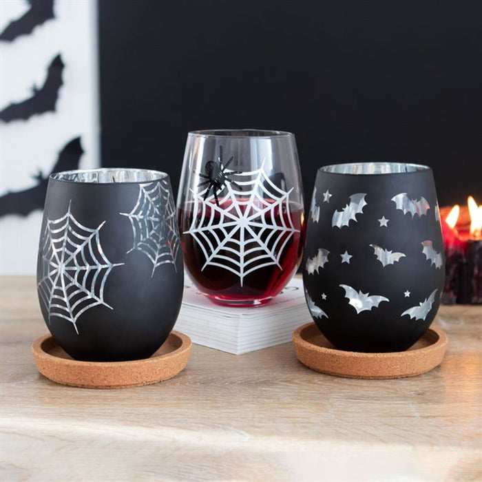 Bat Stemless Wine Glass - The Gift Cabin UK