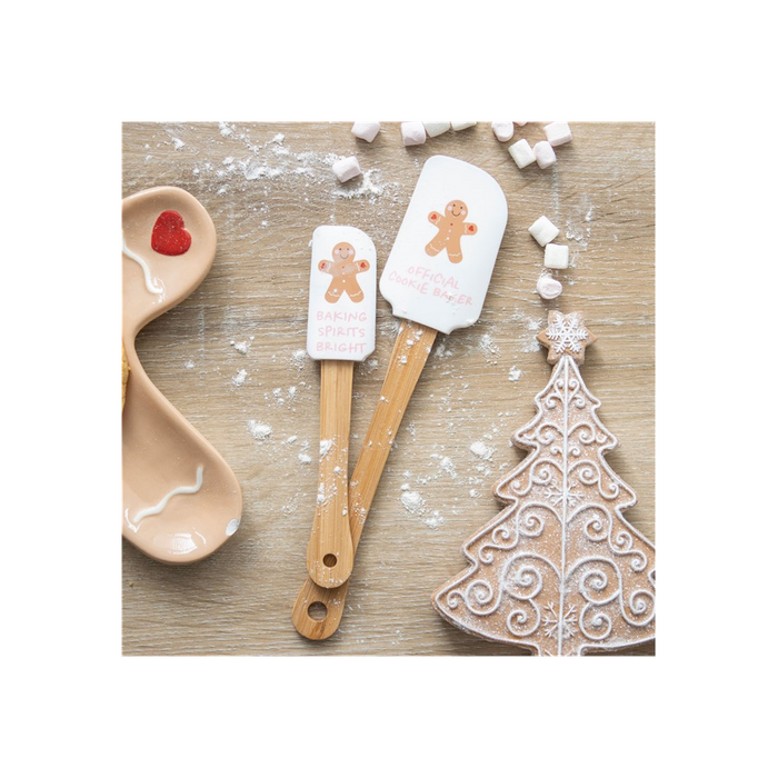 Gingerbread Man Silicone Spatula Set - The Gift Cabin UK