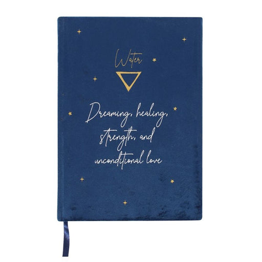 Water Element Velvet A5 Notebook - The Gift Cabin UK