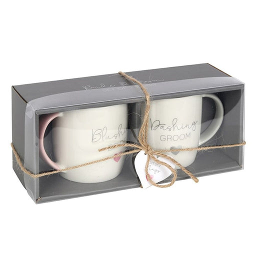 Blushing Bride Dashing Groom Ceramic Mug Set - The Gift Cabin UK