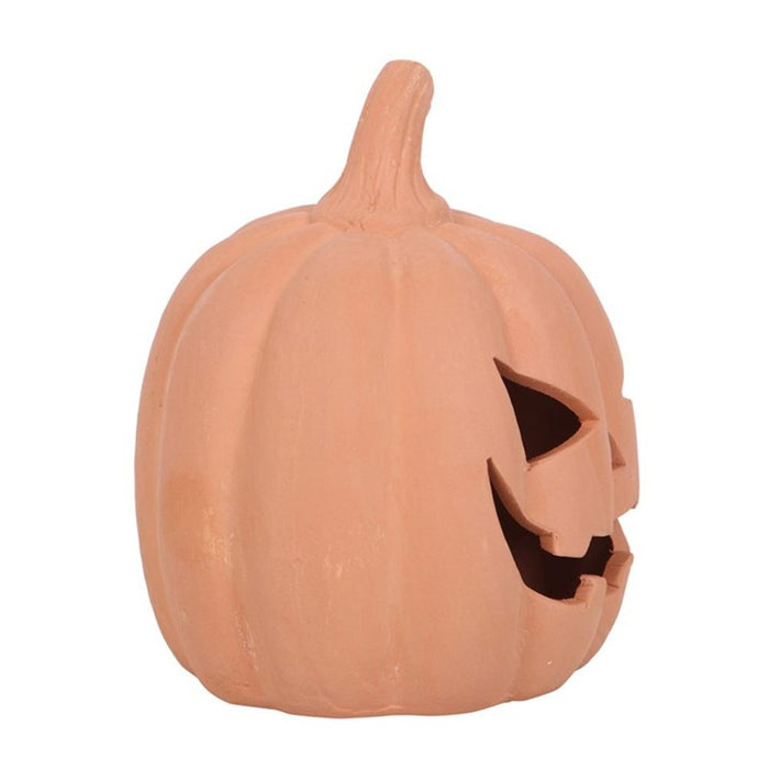 12.5cm Terracotta Pumpkin Ornament - The Gift Cabin UK