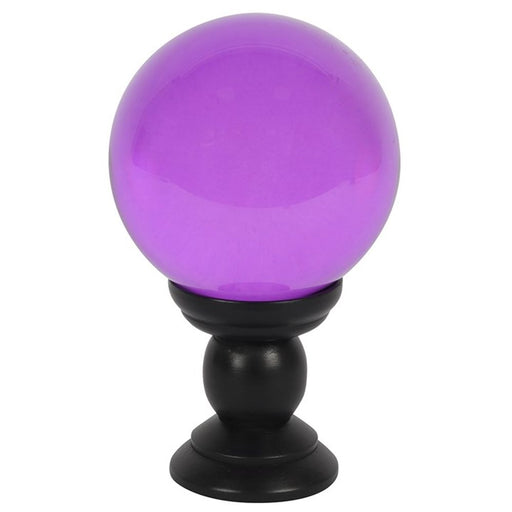 Large Purple Crystal Ball on Stand - The Gift Cabin UK