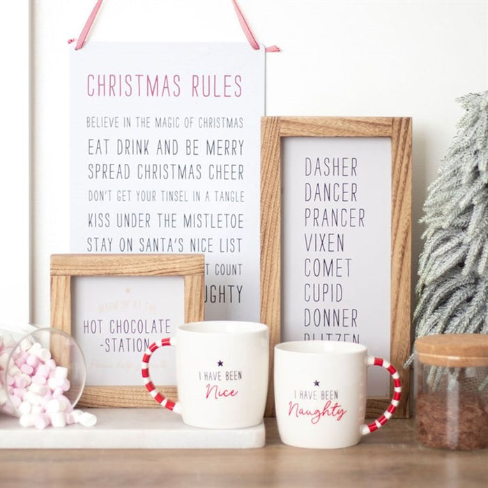 Hot Chocolate Station Wooden Sign - The Gift Cabin UK