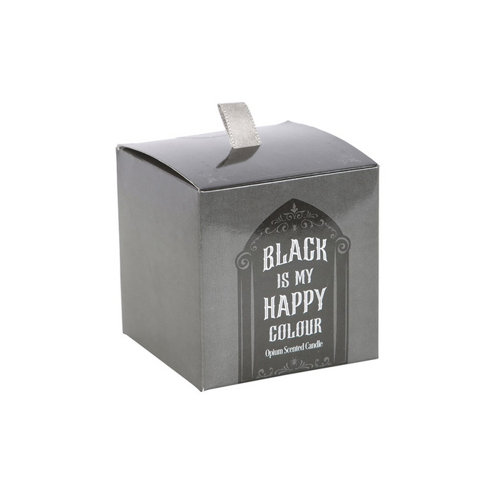 Black is My Happy Colour Opium Candle - The Gift Cabin UK