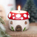 Mushroom House Resin Tealight Holder - The Gift Cabin UK