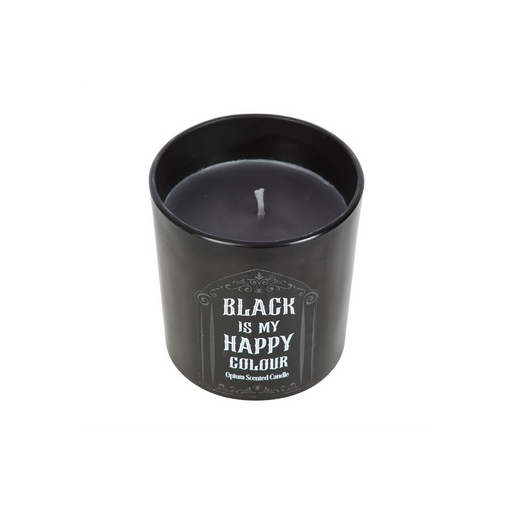 Black is My Happy Colour Opium Candle - The Gift Cabin UK