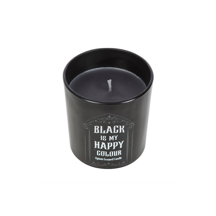 Black is My Happy Colour Opium Candle - The Gift Cabin UK