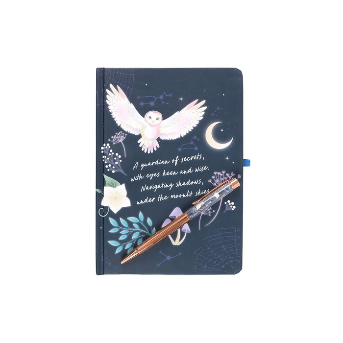 Night Owl Journal with Sodalite Pen - The Gift Cabin UK