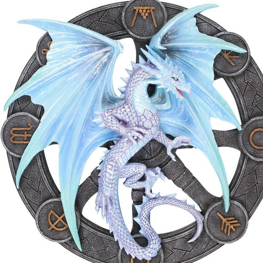 Yule Dragon Resin Wall Plaque by Anne Stokes - The Gift Cabin UK