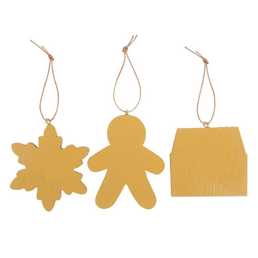 Set of 3 Hanging Gingerbread Decorations - The Gift Cabin UK