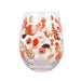 Autumn Leaves and Pumpkins Stemless Glass - The Gift Cabin UK