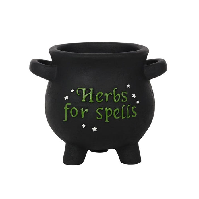 Small Herbs For Spells Cauldron Plant Pot - The Gift Cabin UK