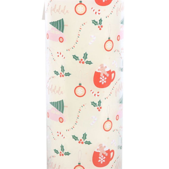 Sugarplum Fun Christmas Print Tube Candle - The Gift Cabin UK