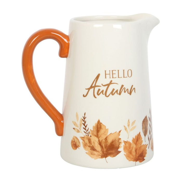 17cm Hello Autumn Ceramic Flower Jug - The Gift Cabin UK