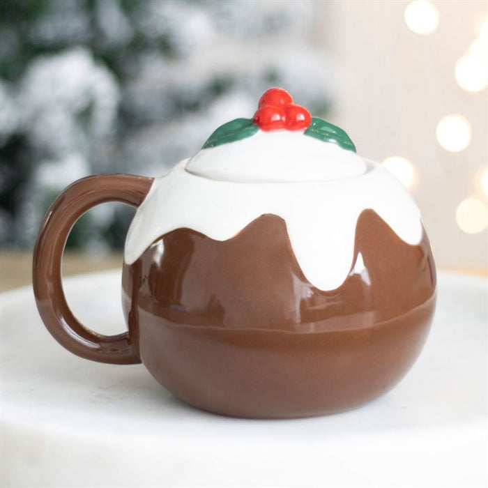 Christmas Pudding Shaped Mug - The Gift Cabin UK